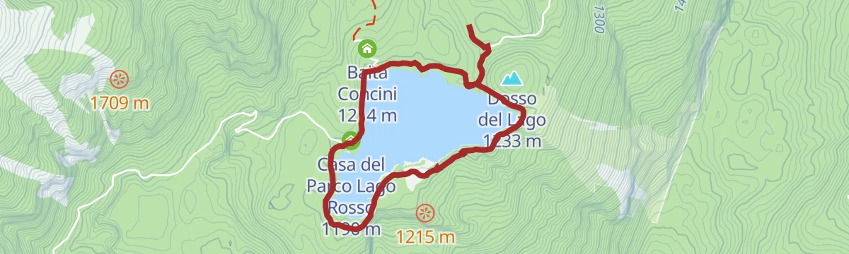 Route map: Tour of Lake Tovel